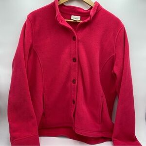 L.L. Bean Woman’s XL Shacket Soft Fleece Button Up Jacket with Pockets
